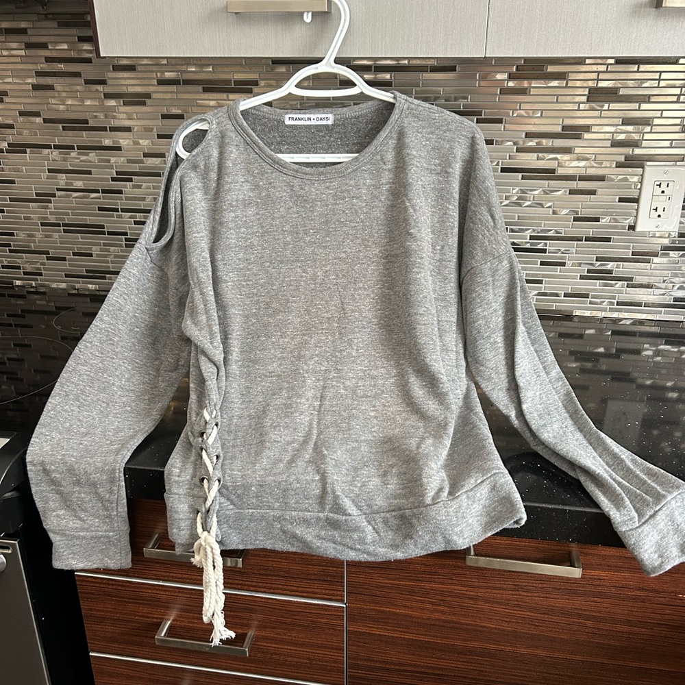 Cold shoulder sweatshirt